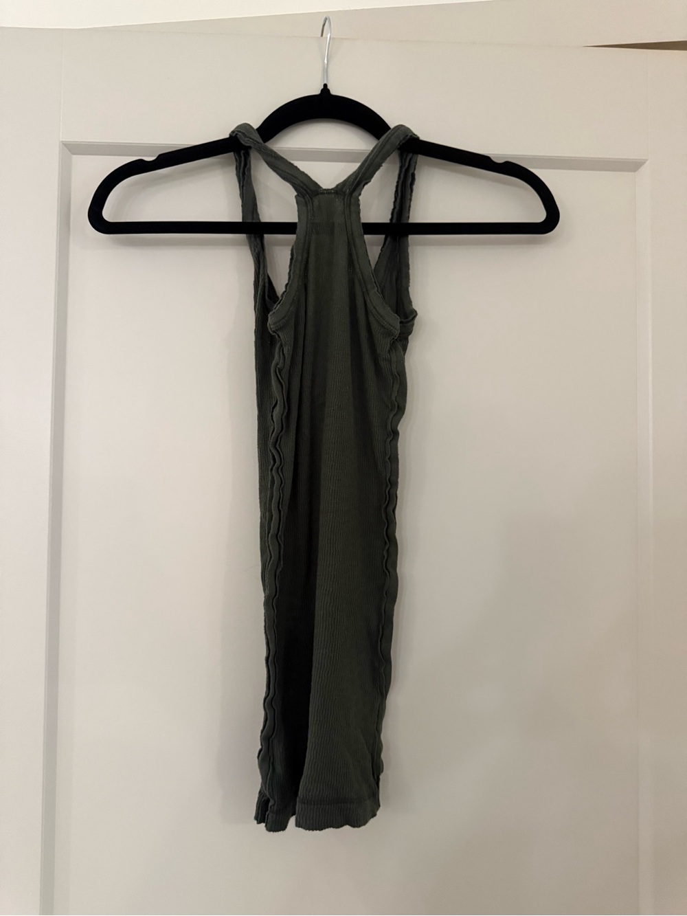 Joie Olive Ribbed Racerback Tank - Picture 3 of 3
